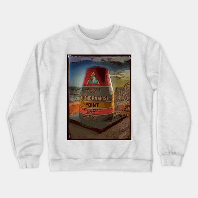 Southern Most Point in the United States Crewneck Sweatshirt by WelshDesigns